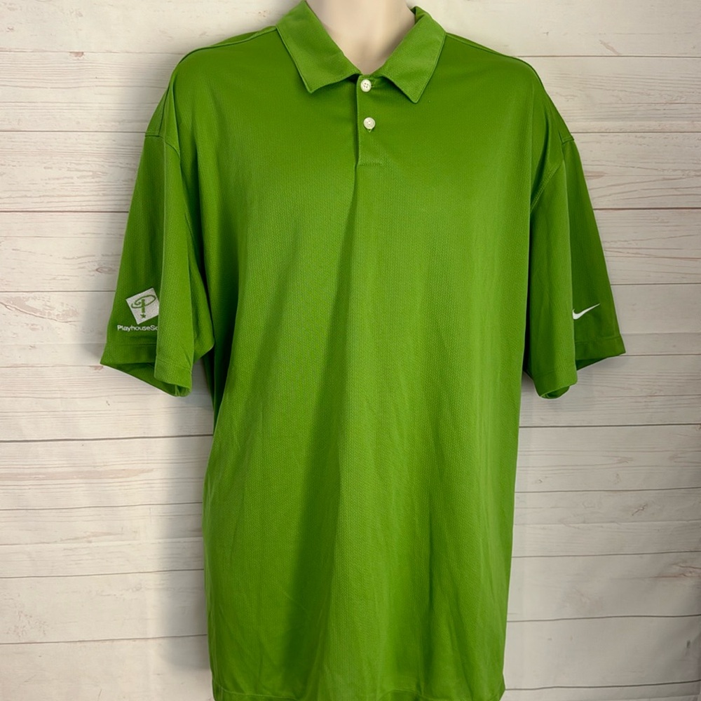Nike Golf Size XXL Dry-Fit Green Polo Shirt New